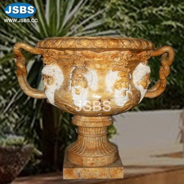 Antique Calcium Marble Planter, JS-P119